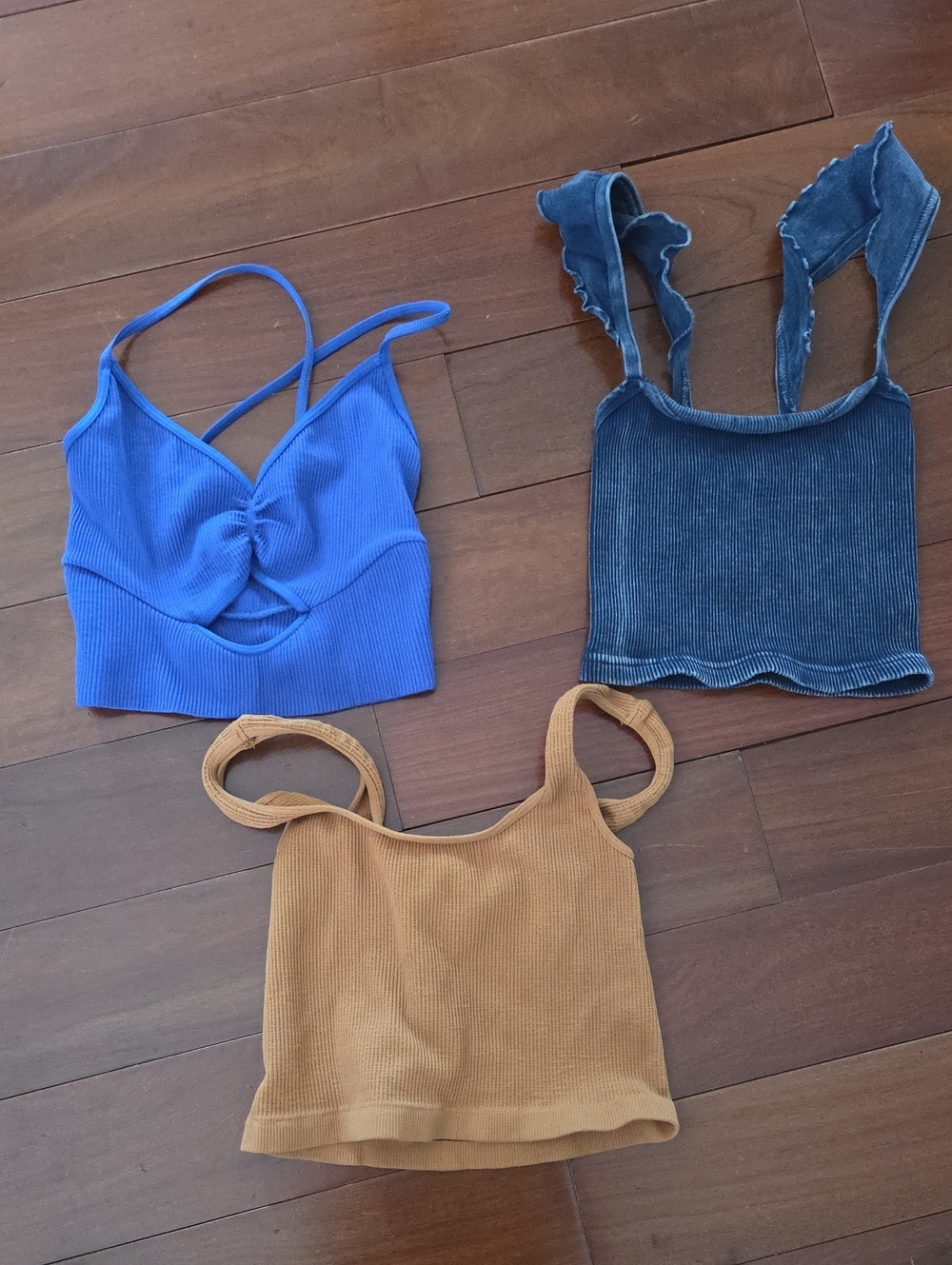 Women’s Free People Movement Lot Of 3 Ribbed Crop Top Bra XS/S